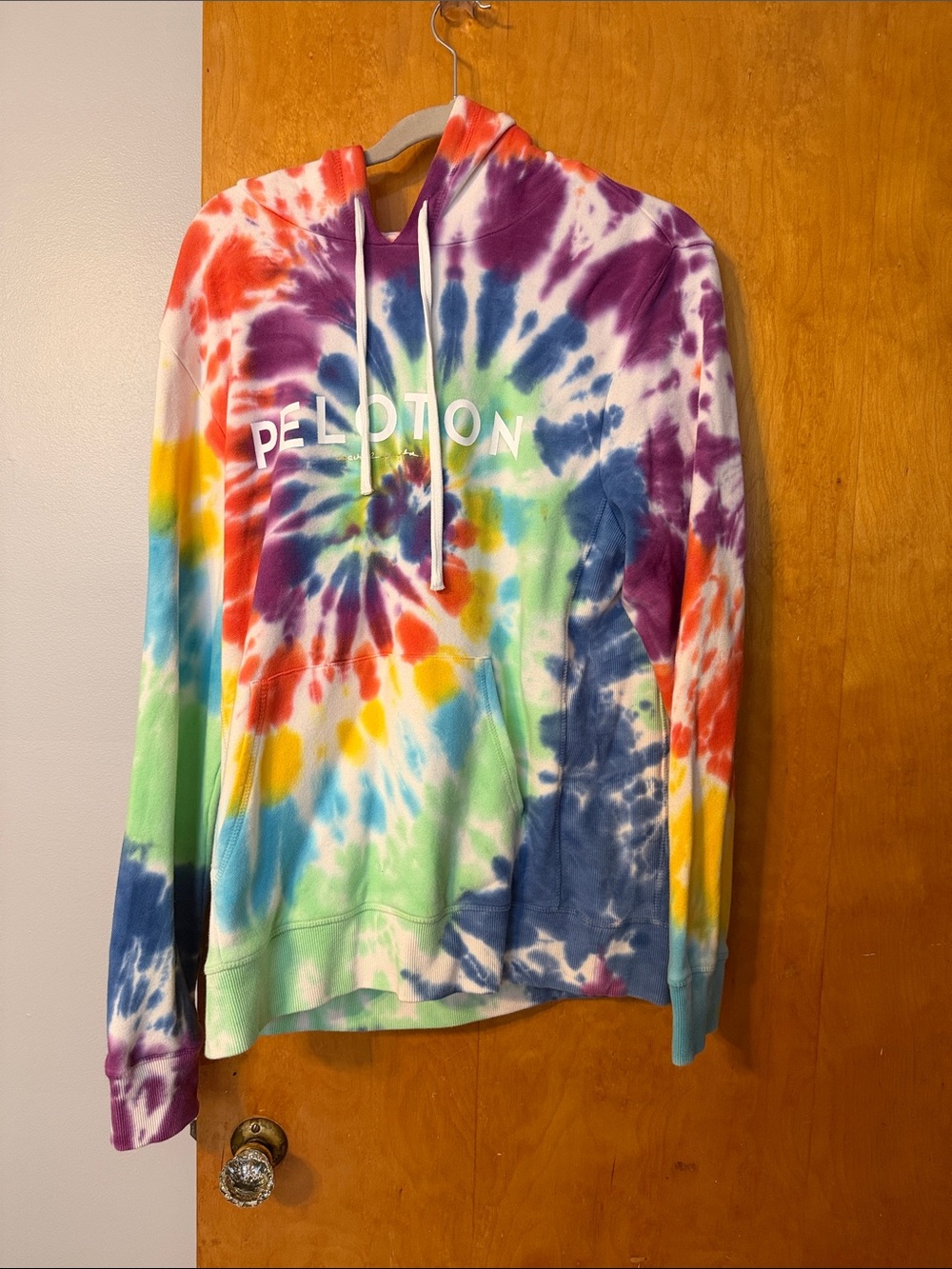 Peloton Spiritual Gangster Tie-Dye Hoodie - Rainbow Swirl